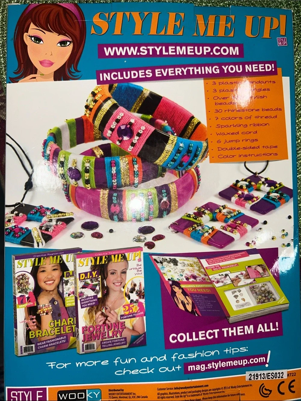Wrap A Jewel DIY Kids Accessories Kit - make a bangle bracelet Multicolor NWT